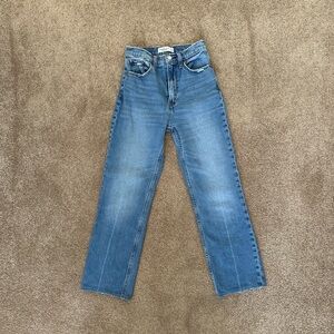 Abercrombie Ultra High Rise Ankle Straight Jeans